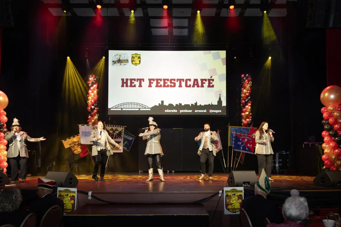 Het Feestcafé zorgt voor sfeer bij Prinsenproclamatie